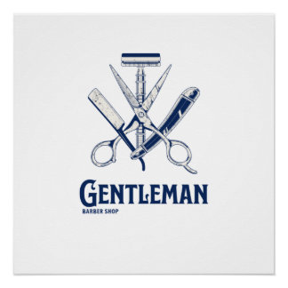 Gentleman Barber Shop Poster