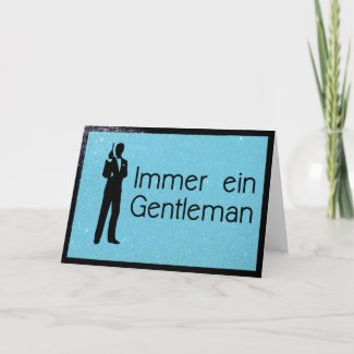 Gentleman blau karte