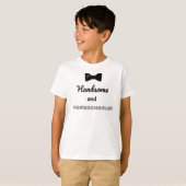 Gentleman Bow Krawatte Handsome und Homeschooled T-Shirt (Vorne ganz)