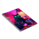 Gentleman Cat Drinking Whiskey | Funny Bar Notizblock (Rechte Seite)