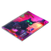 Gentleman Cat Drinking Whiskey | Funny Bar Notizblock (Linke Seite)