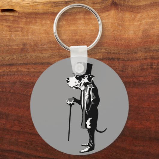 Gentleman Dog Schlüsselanhänger (Vorderseite)