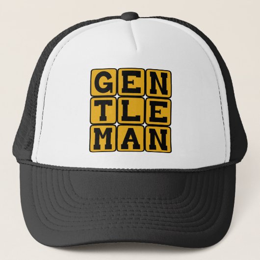 Gentleman, Erwachsener Truckerkappe (Vorderseite)