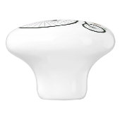 Gentleman Fox Jagd-Libelle Keramikknauf (Seitenansicht)