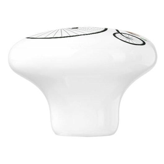 Gentleman Fox Jagd-Libelle Keramikknauf (Seitenansicht)