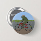Gentleman Frog auf einem Fahrradknopf Button (Vorne & Hinten)