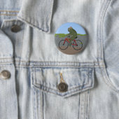 Gentleman Frog auf einem Fahrradknopf Button (Beispiel)