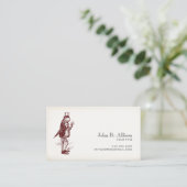 Gentleman Frog Calling Card Telefonnummerkarte (Stehend Vorderseite)