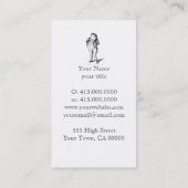 Gentleman Frosch in Coat Schwänze Visitenkarte (Rückseite)