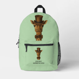 Gentleman Giraffe - Das hochausgeklügelte Bedruckter Rucksack