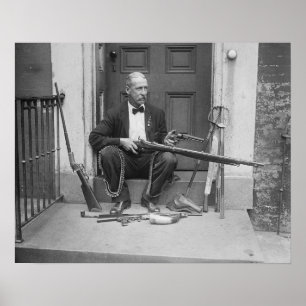 Gentleman Gunslinger, 1927. Altes Foto Poster