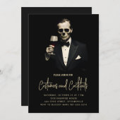 Gentleman Halloween Costume Party Einladung (Vorne/Hinten)