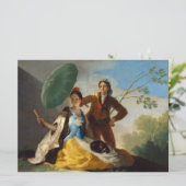 Gentleman Holding a Parasol for a Spanish Lady Karte (Stehend Vorderseite)