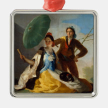 Gentleman Holding a Parasol for a Spanish Lady