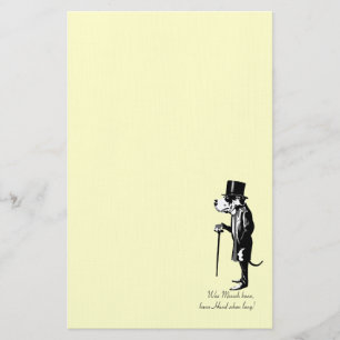 Gentleman Hund Briefpapier
