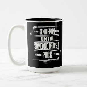 Gentleman Ice Hockey Spaß Black Zweifarbige Tasse
