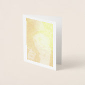 Gentleman in Top Hat Smoking Gold Foil Note Card Folienkarte (Vorderseite)