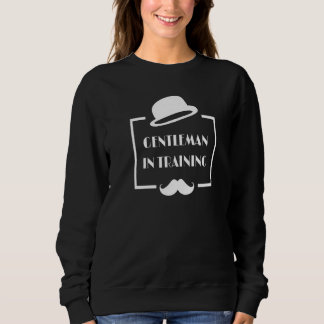 Gentleman In Training Mustache For Cavalier Sweatshirt