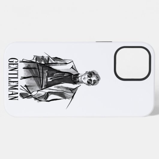 Gentleman iPhone Hülle (Rückseite (Horizontal))