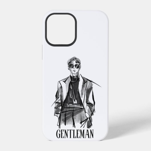 Gentleman iPhone Hülle (Rückseite)