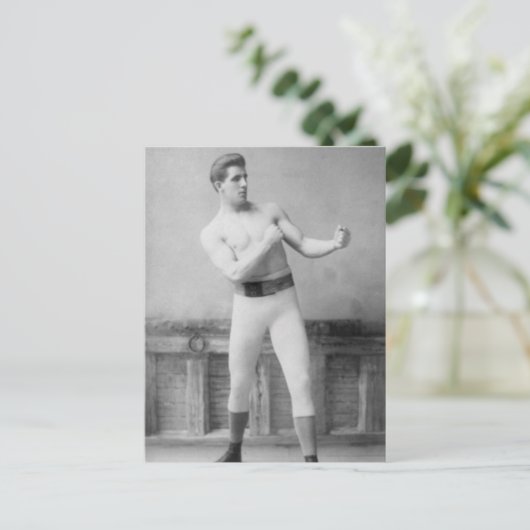 Gentleman Jim Corbitt Postkarte (Stehend Vorderseite)