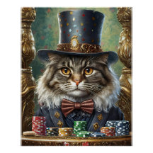 Gentleman Kitty, Extravagante Katze, die Poker spi