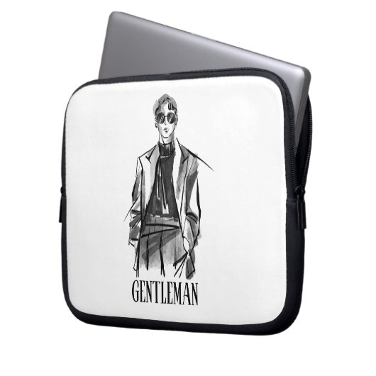 Gentleman Laptopschutzhülle (Vorderseite Links)