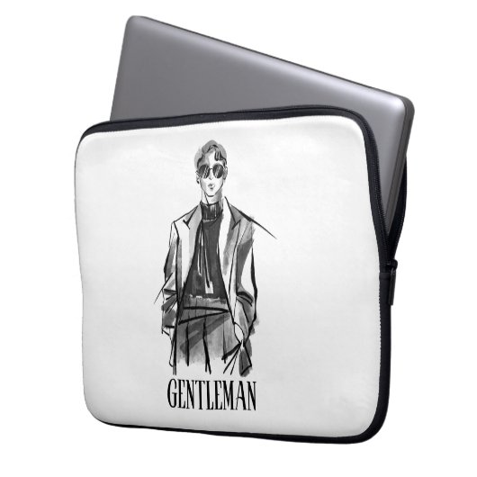 Gentleman Laptopschutzhülle (Vorderseite Links)