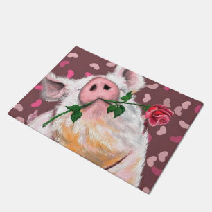 Gentleman Pig Funny Doormat Fußmatte