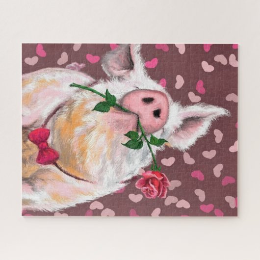 Gentleman Pig Puzzle (Horizontal)