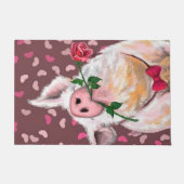 Gentleman Pig - Romantik - Funny - Fußmatte (Vorderseite)