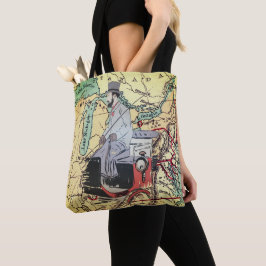 Gentleman reist in einer Buggy Tasche