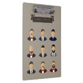 Gentleman Retro Style Klemmbrett (Rechts)