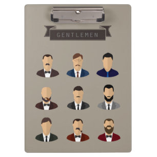 Gentleman Retro Style Klemmbrett