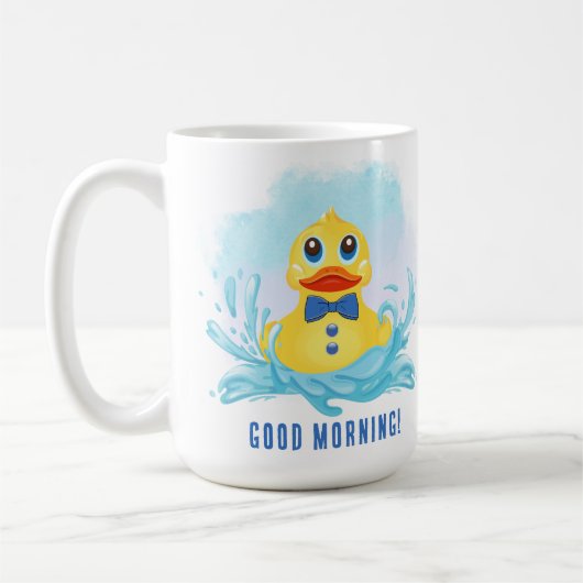 Gentleman Rubber Duck Coffee Tasse (Links)