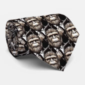 Gentleman Sasquatch - Funny Bigfoot Krawatte (Gerollt)