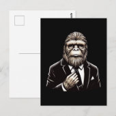 Gentleman Sasquatch - Funny Bigfoot Postkarte (Vorne/Hinten)