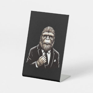Gentleman Sasquatch - Funny Bigfoot Sockelschild