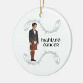 Gentleman Scottish Highland Dancer Keramik Ornament (Links)
