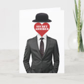 Gentleman Secret Admirer Feiertagskarte (Vorderseite)