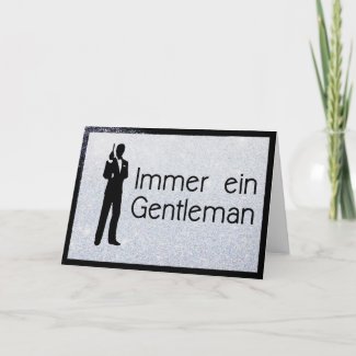 Gentleman silber karte