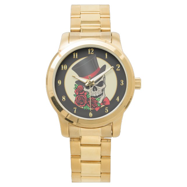 Gentleman Skull Armbanduhr (Vorderseite)