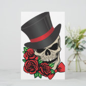 Gentleman Skull Briefpapier (Stehend Vorderseite)