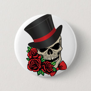 Gentleman Skull Button