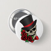 Gentleman Skull Button (Vorne & Hinten)