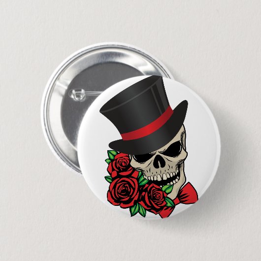 Gentleman Skull Button (Vorne & Hinten)