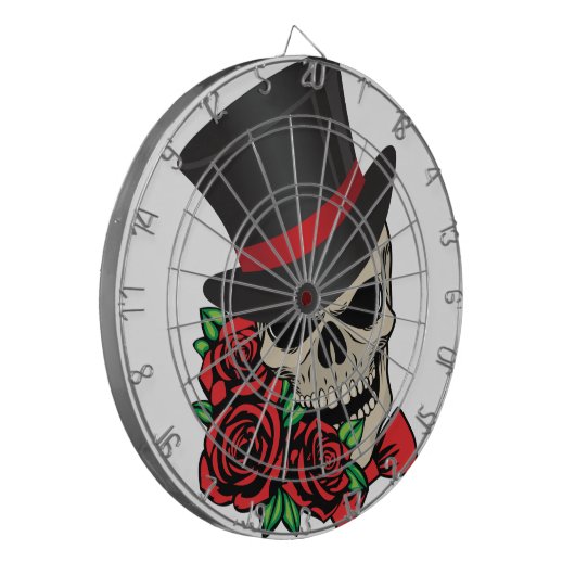 Gentleman Skull Dartscheibe (Vorderseite Links)