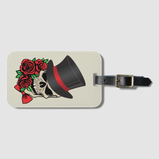 Gentleman Skull Gepäckanhänger (Vorderseite (Horizontal))