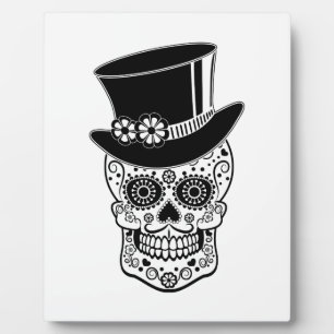 Gentleman Sugar Skull-01 Fotoplatte
