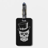 Gentleman Sugar Skull-01 Gepäckanhänger (Rückseite vertikal)